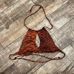 Victoria’s Secret animal print bikini top size S
